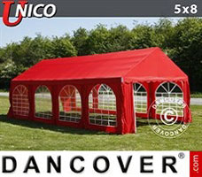 Partytent 5x8m, Rood