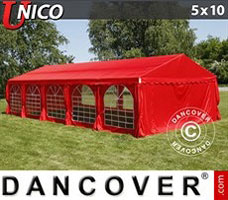 Partytent 5x10m, Rood