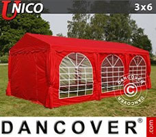 Partytent 3x6m, Rood