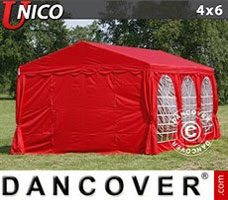 Partytent 4x6m, Rood