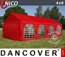 Partytent 4x8m, Rood
